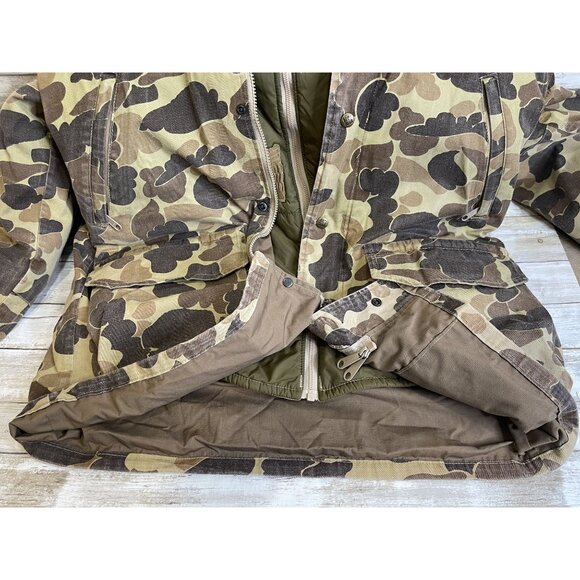 Vintage Columbia 3 In 1 Camo Hunting Jacket with Shell, Bomber Liner & Hood - Picture 8 of 16